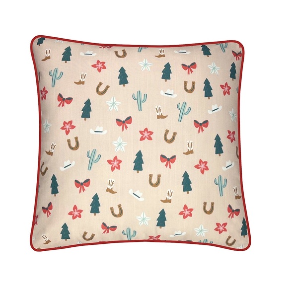 NEW ST NICHOLAS SQUARE Western Christmas Throw pillow - Picture 3 of 4